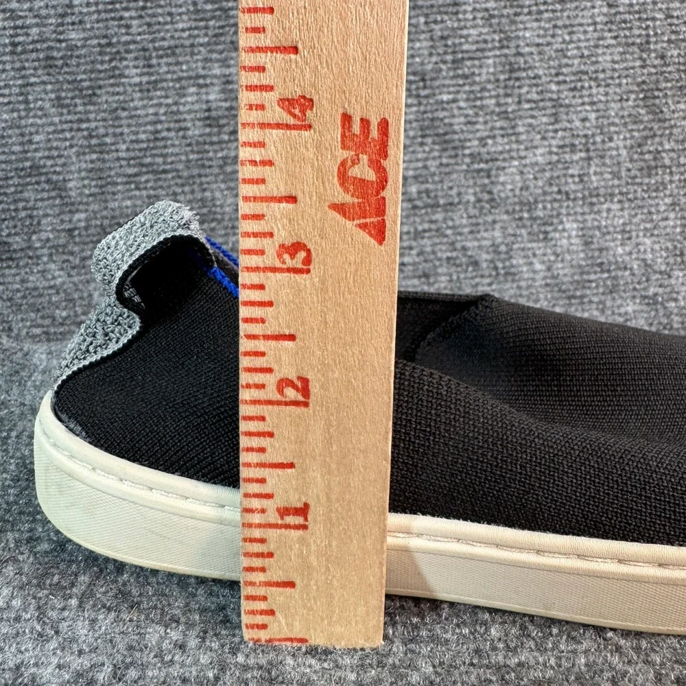Rothys The Sneaker Black Solid Slip On Knit Shoes Size 4K